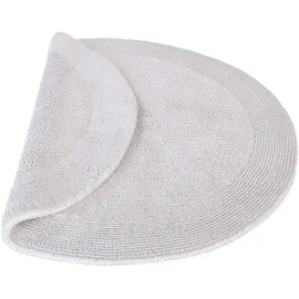 Rhomtuft Exquisit Perlgrau Ø 80 cm