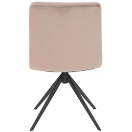 Home Deluxe Esszimmerstuhl, Hellbraun, Metall, Textil, 47x82x55 cm, Esszimmer, Stühle, Esszimmerstühle, Armlehnenstühle