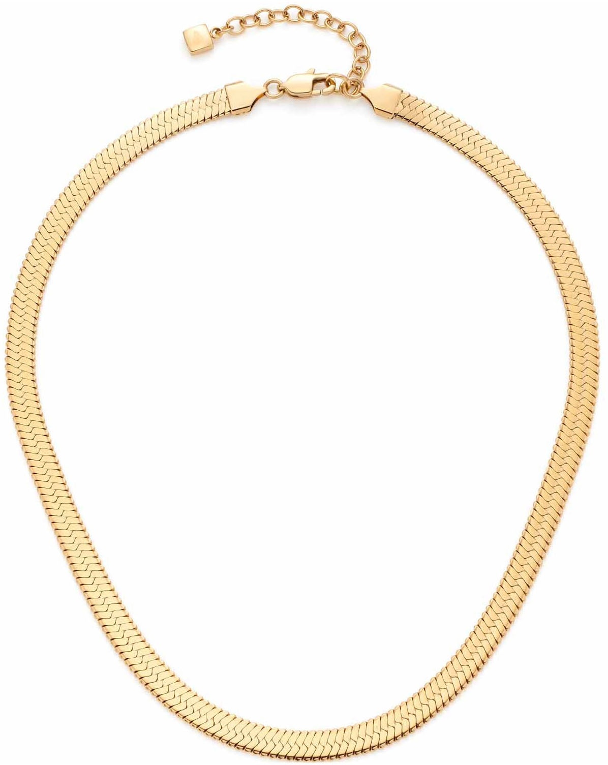 LEONARDO Kette ohne Anhänger »Halskette Snake, 023170« LEONARDO gelbgoldfarben