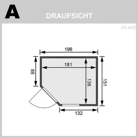 Karibu Fiona 1 inkl. 9 kW Ofen + Steuergerät Easy Finnisch
