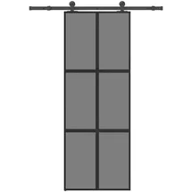 vidaXL Schiebetür rechts 76 x 205 cm grau