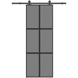 vidaXL Schiebetür rechts 76 x 205 cm grau