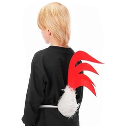 Elope Kostüm Huhn Schwanzfedern, Ein Bürzel zum Umbinden rot