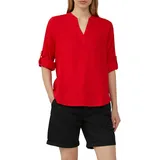 S.Oliver Leinenmix-Bluse mit Turn-up rot 44