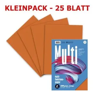 A4 160g/m² 25 Blatt orange