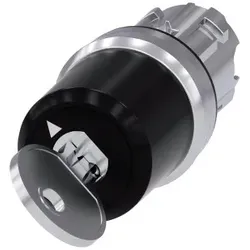 Siemens 3SU10505JF010AA0 Schlüsselschalter Siemens, C, mit Überwachung, 22mm, rund, Metall, hochglanz, Abzug O+I