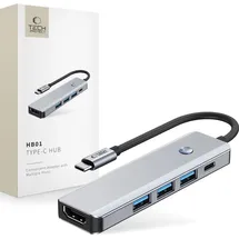 TECH-PROTECT HB01 5in1 USB-C Grau