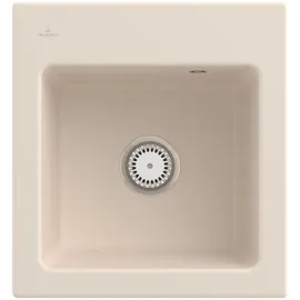 Villeroy & Boch Subway 45 XS ivory + Handbetätigung + Lochbohrungen
