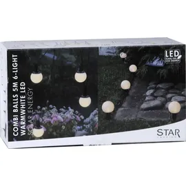 Star Trading LED Lichterkette Solar 5 m Weiß