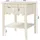 [en.casa] Nachtschrank Luspoo 50 x 40 x 40 cm Cremeweiß