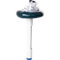 Evolution Thermometer Eisbär auf Schwimmring Blau