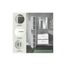 Möbel Kraft Badezimmer-Set Ice 2-tlg. Weiß