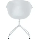 Paperflow 2 meet powered by PAPERFLOW Schalenstühle MOON CHMOONX2.13.13 weiß Kunststoff