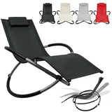 Sonnenliege Relaxliege Gartenliege Liegestuhl XXL 200kg Belastbar Schaukelliege