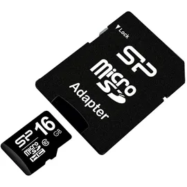 Silicon Power microSDHC 16GB Class 10 + SD-Adapter