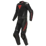 Dainese Motorradkombi Demon Sprint S/T 2-Teiler Motorrad Lederkombi Atmungsaktiv,Ellenbogenprotektoren enthalten,Hüftprotektoren enth Short 46