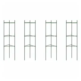 vidaXL Tomatenkäfige 4 Stk. 116 cm Stahl und PP