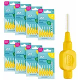 TePe Interdentalbürste, Original, Gelb, 0,7 mm/ISO 4, 6 Stk., Plaque-Entfernung, effiziente Reinigung der Zahnzwischenräume, für mittelgroße Lücken (Packung mit 8)