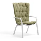 Schaukelsessel aus Fiberglas ' Nardi Folio' für Garten und Veranda -Kissen / Farn