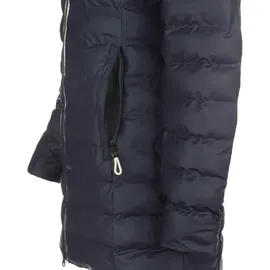 Dry Fashion Damen Polyurethan-Mantel Danzig gesteppt - Outdoor-Jacke wind- und wasserdicht in Navy Größe 36 - 36
