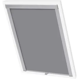vidaXL Verdunkelungsrollo Grau FK06
