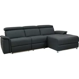 Home Affaire »Pareli, L-Form, 259cm,m. Recamiere, Echtleder, Kunstleder, Webstoff« man. o. elektr. Relaxfunktion, USB/Kopfteilverstellg u. LED
