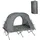 SoBuy 4in1-Zelt mit Campingliege Grau