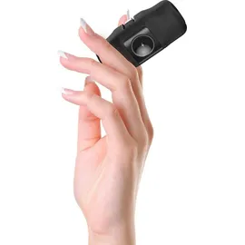 wozinsky Mini-Powerbank 5000 mAh 15 W USB-C mit integriertem USB-C-Kabel und Apple Watch Ladegerät - Schwarz