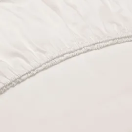 Zo Home Spannbettlaken Mako-Satin 90 x 200 cm weiß