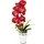 I.GE.A. Kunstblume Orchidee, I.GE.A., Höhe 52 cm, im Topf, aus Keramik, Seidenblume Real Touch rot