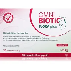 OMNI BiOTiC Flora+ Pulver mit Probiotika 14x2 g
