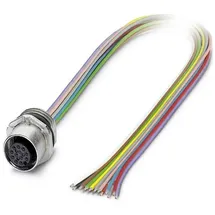 Phoenix Contact 1556252 Sensor-/Aktor-Einbausteckverbinder M12 Buchse, Einbau 0.50 m Polzahl 12 1 St.