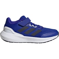 adidas RunFalcon 3.0 Elastic Lace Top Strap Shoes Sneaker, Lucid Blue/Legend Ink/FTWR White, 31