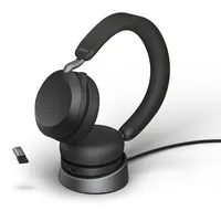 JABRA Evolve2 75 USB-C UC schwarz mit Ladestation