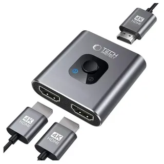 TECH-PROTECT USB-C Hub HDMI 4K 60Hz 2in1 0,5 m Grau