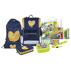 JOLLY Schulranzen-Set »ERGONOMIC FLEXI« blau