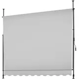 Tectake tectake® Klemmmarkise, mit Handkurbel, höhenverstellbar - 304 cm, einfache Montage