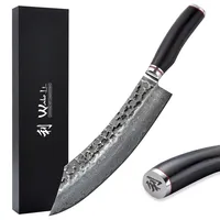 Wakoli EBO Damastmesser Blockmesser 25 cm Schwarz