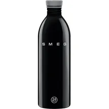 Smeg Edelstahlflasche Schwarz 1 l