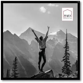 Haes Kunststoffrahmen EF13B Easy Frame 30x30cm schwarz| Preis nach Code NIKOLAUS