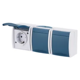 Busch-Jaeger Schuko-Steckdose 3-fach Ocean 2 St.