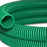 Wiltec Saugschlauch Druckschlauch 50m, flexibel, 20mm (3/4") grün - Europe, zum Anschluss an Teichpumpen und Hauswasserwerke