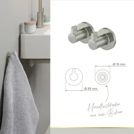 Lenz WC-Bürstengarnitur NOA Nickel 4-teilig