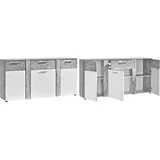 Procontour Trenti 155 x 81 x 40 cm grau / weiß