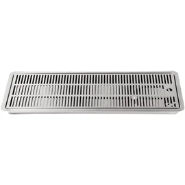 BieTal BieTal® Tropfschale Tropfkasten Edelstahl 60x22cm mit Ablauf seitlich