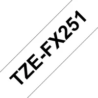 Brother TZEFX251 P-Touch Farbband Schwarz auf weiss Laminat 24mm