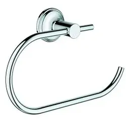 Grohe Essentials Authentic Papierhalter 40657001 chrom, ohne Deckel, verdeckte Befestigung