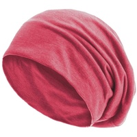 style3 Beanie (1-St) Beanie Mütze Unisex Damen Herren Haube Sommer slouch XXL Chemo Schlafmütze Cap rot