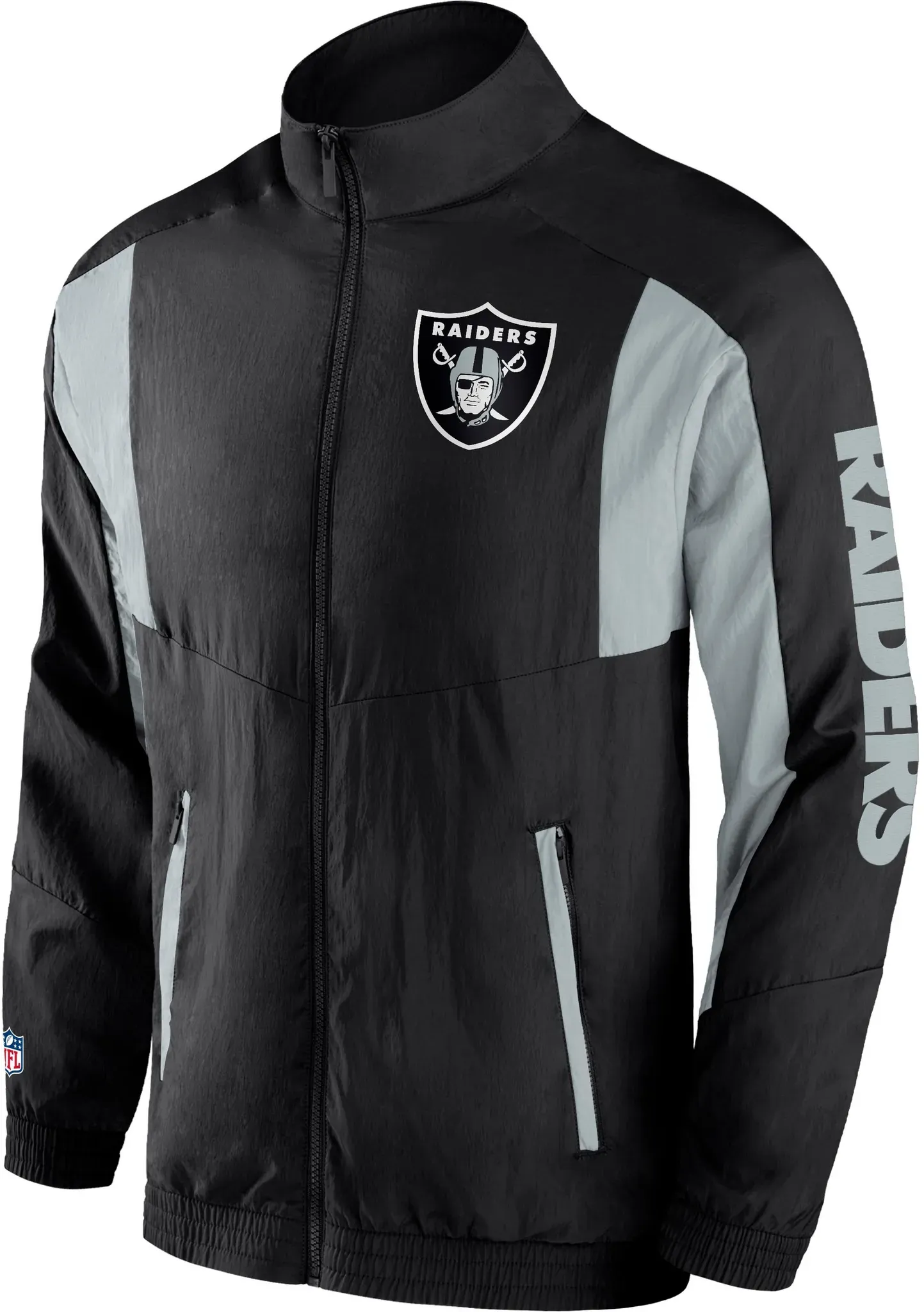 Fanatics Las Vegas Raiders Trainingsjacke Herren in black-sport gray, Größe L - schwarz