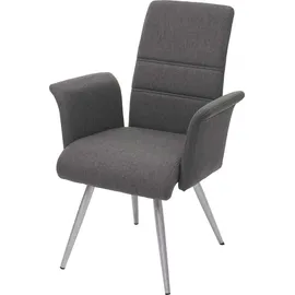 MCW Esszimmerstuhl MCW-G55 Stoff grau-braun 6er Set